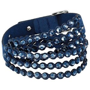 【貨物輸送無料】宝飾品・佩び物 パルセラスワロフスキーパワーコレクションテジドカラーアズールpulsera swarovski power collection tejido color azul 5511697