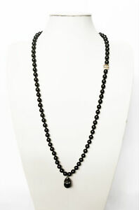 【貨物輸送無料】宝飾品・佩び物 コラーナルンガディスフェレグリギーソディーニcollana lunga di sfere grigie    sodini