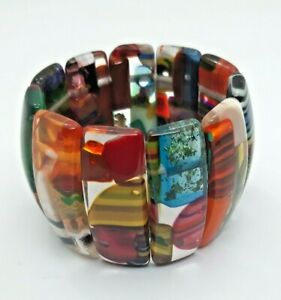 【貨物輸送無料】宝飾品・付属品 レジンブレスレットサインソブラルresin bracelet signed sobral