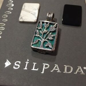 【貨物輸送無料】宝飾品・付属物 シルパダライブスターリングシルバーhtf silpada s1957 live laugh love reversible sterling silver pendant  cute