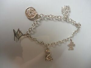 【貨物輸送無料】宝飾品・付属物 ブレスレットチャイニーズチャームブレスレットシルバーsublime bracelet, chinois bracelet de charme, 925 argent