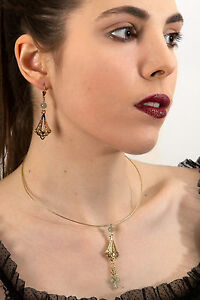 【貨物輸送無料】宝飾品・付属品 アヌーシュカネックレスイヤリングparure collier et boucles doreilles anoushka