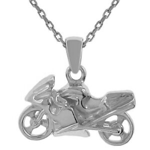 【貨物輸送無料】宝飾品・佩び物 シルバーバイクネックレスローディエチョイスナインミックスcollier moto en argent 925 rhodie  longueur au choix  neuf  mixte