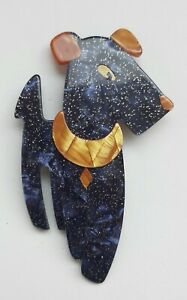 【貨物輸送無料】宝飾品・付属品 リースタインドッグブローチlea stein dog brooch ric