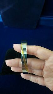 【貨物輸送無料】宝飾品・佩び物 アッチャイオエオロブラッチャレリジドbracciale rigido インチ acciaio e oro 750