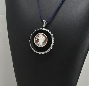【貨物輸送無料】宝飾品・付属品 コラーナアルジェントシオンドロコンキリアカンメオcollana argento     ciondolo conchiglia cammeo            agdv 026
