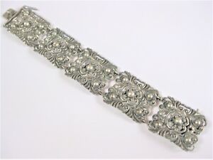 【貨物輸送無料】宝飾品・付属品 アンティークシルバーブレスレットantique bracelet en argent 835, 37,96 g