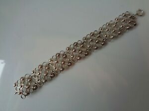 【貨物輸送無料】宝飾品・付属品 腕輪しろがね色sublime, vieux bracelet, 835 en argent
