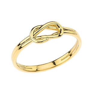 【貨物輸送無料】宝飾品・付属物 ソリッドイエローゴールドヘレスラブノットリングsolid 10k14k yellow gold the hercules love knot  ring