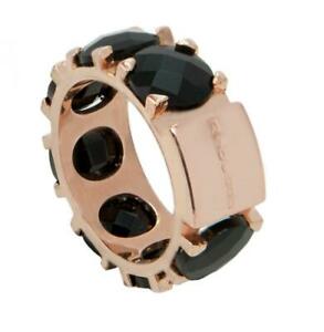 【貨物輸送無料】宝飾品・付属品 レベッカブロンズゴールドゴールドスワロフスキーブラックbague de femme rebecca bteasn1214 bronze gold rose swarovski noir