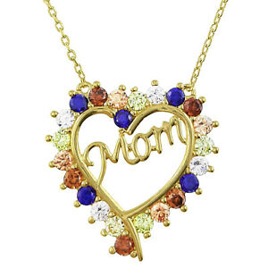 【貨物輸送無料】宝飾品・佩び物 ラブママゴールドメッキカラージルコニウムオキシデスcollier love mom plaque or et oxydes zirconium  longueur 40 糎  5 糎  femme