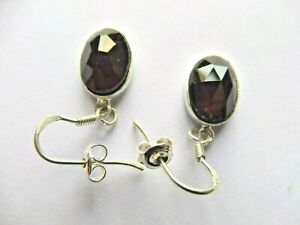 【送料無料】ジュエリー・アクセサリー グレナトイヤリングマッシブシルバーboucles d’oreilles grenat veritable 17x10x7mm argent massif