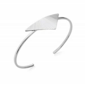 【貨物輸送無料】宝飾品・佩び物 jonc en argent massif 9251000 rhodie triangle strie