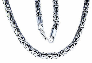 【貨物輸送無料】宝飾品・付属物 ノーブルロンドビザンチンネックレススターリングシルバーマッシブnoble rond collier byzantin 925 argent sterling massif 2,53,5 5 6 粍 4565珊