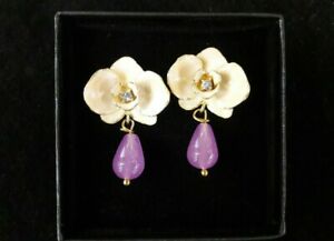 【貨物輸送無料】宝飾品・佩び物 オレッキーニフィオーレコンスマルティorecchini fiore con smalti