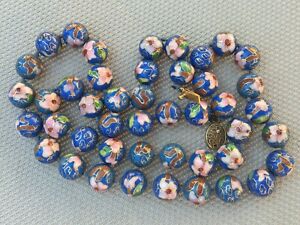 【貨物輸送無料】宝飾品・付属品 ancien collier cloisonne bleu