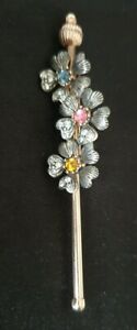 【貨物輸送無料】宝飾品・付属品 ゴールドメタルシルバーマッシブアールヌーボーブローチtres belle broche bijoux en metal dore et argent massif decor art nouveau