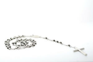 【貨物輸送無料】宝飾品・付属品 スチールチャペルネックレスacier inoxydable chapelet collier 66糎