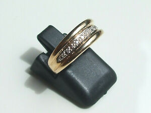 【貨物輸送無料】宝飾品・付属品 ベルバゲインゴールドジャウネアンドブランbelle bague en or jaune et blanc 14k 5851000  t49