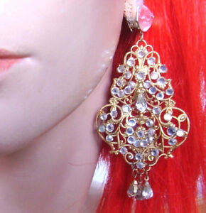 【貨物輸送無料】宝飾品・佩び物 メタルドーアイヤリングクリップ2479  boucles doreilles clips en metal dore