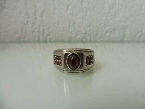 【貨物輸送無料】宝飾品・付属品 リングシルバーグラナトベサッツbelle, vieux anneau 925 argent avec granatbesatz