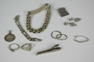 【貨物輸送無料】宝飾品・付属品 シルバージュエリーロットグラムtres beau lot de bijoux en argent 925 poids  70 grammes