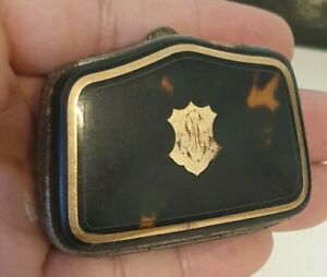 【貨物輸送無料】宝飾品・付属品 オールドリトルタートルスケールウォレットancien petit portemonnaie ecaille de tortue