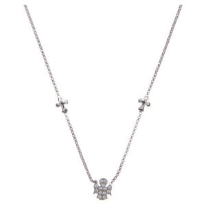 【貨物輸送無料】宝飾品・付属品 アーメンシルバークロスネックレスcollier amen argent croix et anges