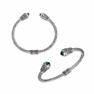 【貨物輸送無料】宝飾品・佩び物 シルバースターリングブレスレットグリーンクォーツargent sterling bracelet avec vert quartz ab1065gq