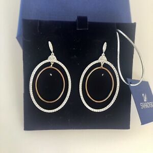 【貨物輸送無料】宝飾品・付属品 プロモスワロフスキースワロフスキーオオセンティブホワイトクリスタルpromo boucles d’oreilles pendantes swarovski cristaux blancs neuves authentiques