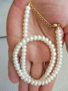 【貨物輸送無料】宝飾品・付属物 ネックレスノーブルパールシルバーnoble perles pour collier __ avec 925 argent  boucle__48珊 __