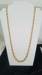 【貨物輸送無料】宝飾品・付属品 アンティークジュエリーカラーネックレスゴールドプレートantiquite bijoux collier filigrane tres long 80,5 cms largeur 09 cms plaque or