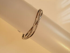 【貨物輸送無料】宝飾品・付属品 ブレスレットクラスプラインストーンセットbracelet bijou argent massif 925 serties de strass avec fermoir de securite