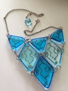 【貨物輸送無料】宝飾品・付属品 スターリングシルバーネックレスムラーノグラスコラーナアルジェント
