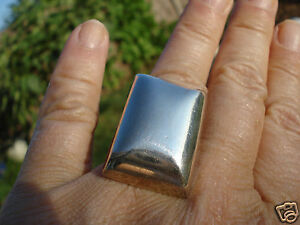 【貨物輸送無料】宝飾品・付属品 ヴィンテージリングリンゴットシルバーbelle et longue bague vintageforme lingotargentt53