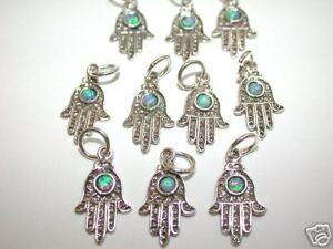 【貨物輸送無料】宝飾品・付属品 スターリングシルバーハムサオパールペンダントロット25 sterling silver hamsa w opal pendants whole lot