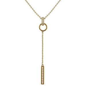 【貨物輸送無料】宝飾品・付属品 ゴールドメッキネックレスジルコニウムチョイスcollier plaque or et oxydes de zirconium  longueur au choix