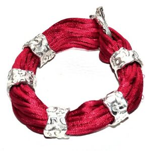 【貨物輸送無料】宝飾品・付属品 ベレブレスレットシルバースズジュエルbiche de bere gros bracelet fils rouge etain argente ed limitee bijou