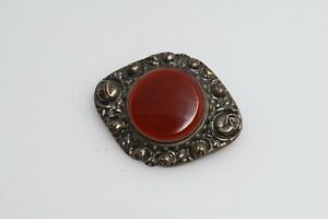 【貨物輸送無料】宝飾品・付属品 アールヌーヴォーブローシュアゲートコルナリンコムハラープフォルツハイムウムart nouveau broche agate cornaline kohm amp; haller pforzheim um 190015