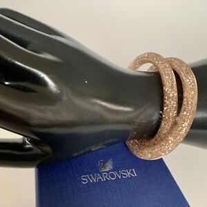 【貨物輸送無料】宝飾品・付属品 スワロフスキージョンクゴールデンクリスタルズメスナインオーセンティックbracelet swarovski jonc cristaux dores femme neuf authentique