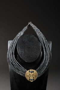【貨物輸送無料】宝飾品・付属品 エスニックレザーブロンズネックレスcollier ethnique cuir et bronze