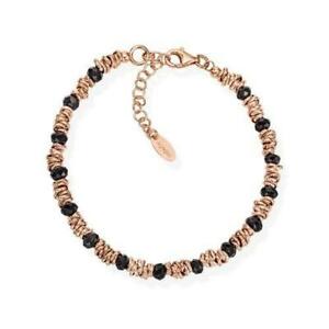 【貨物輸送無料】宝飾品・付属品 ブラッチャーレアメンドナアルジェントオロローザクリスタッロbracciale amen donna brdrn_0 argento oro rosa cristallo