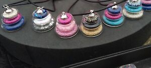 【貨物輸送無料】宝飾品・付属品 ガラスバブルネックレスロットlot de 3 colliers bulle de verre