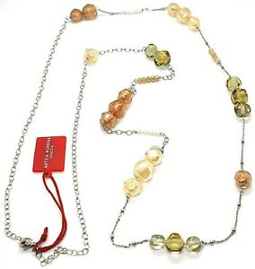 【貨物輸送無料】宝飾品・付属品 コラーナアンティカムリーナヴェネツィアペピットカラーアンブラcollana antica murrina venezia, coa57a10, pepite color ambra, 110 糎, 433