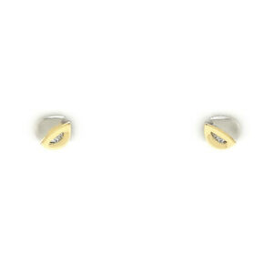 【貨物輸送無料】宝飾品・付属品 スターリングシルバーバイカラージルコニウムイヤリングboucles doreilles en 925 sterling argent bicolore de zirconium