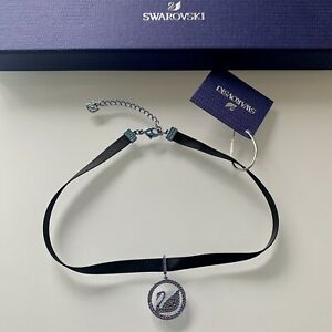 【貨物輸送無料】宝飾品・付属品 スワロフスキーカラーブラックネックシニュクリスタルズナインオーセンティックcollier swarovski ras du cou noir sygne cristaux neuf authentique
