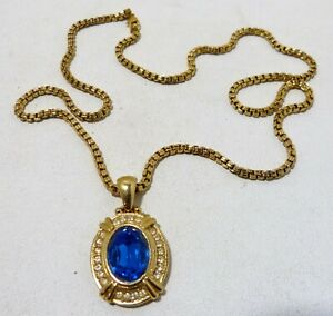 【貨物輸送無料】宝飾品・付属品 ヴィンテージネックレスペンダントレリッツチェーンモネcollier vintage pendentif leritz chaine monet