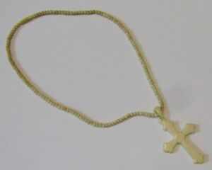 【貨物輸送無料】宝飾品・付属品 首飾りancien collier crucifix en OS canton veritable