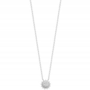 【送料無料】ジュエリー・アクセサリー ジルコニウムローディッドシルバーネックレスラウンドペンダントcollier en argent rhodie pendentif rond pave en zirconium blanc