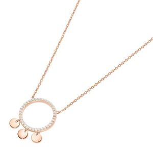 【貨物輸送無料】宝飾品・付属品 スターリングローズシルバーカラージルコネcollier 925 argent sterling rose avec zircone 99051497450